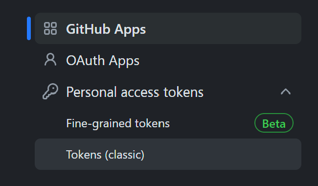 GitHub Personal Access Tokens