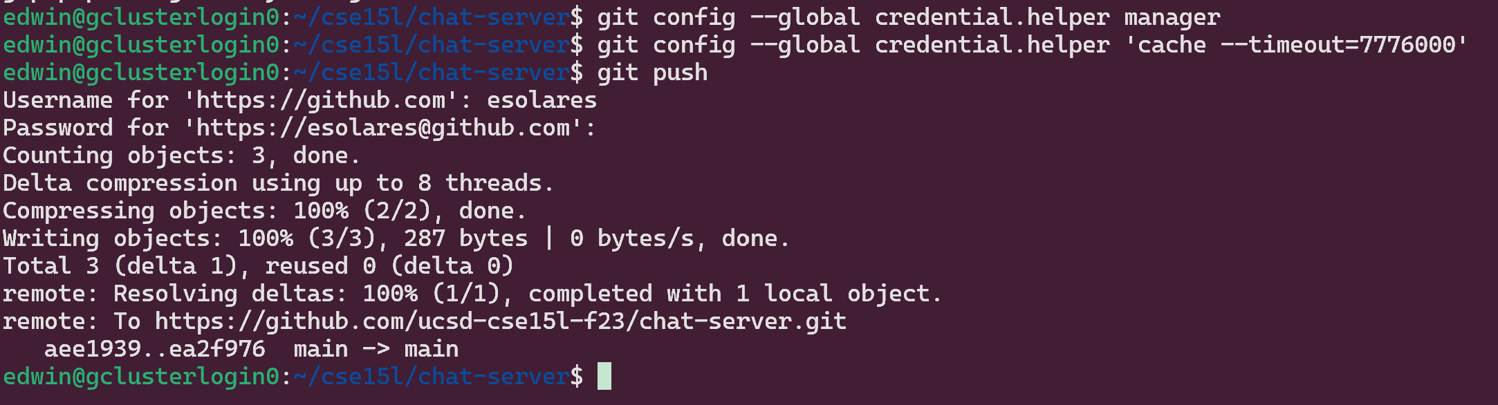 GitHub Update chat-server repo
